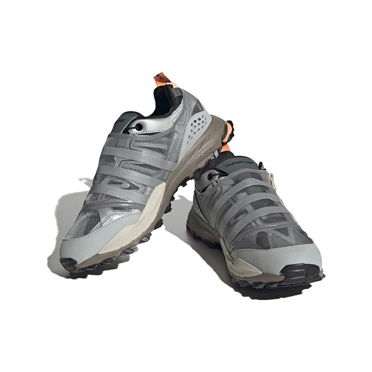 adidas Hyperturf Adventure Shield Matte Silver Orange Men Sneakers Stone Beam-Orange HQ6498