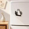 Cat Whiskers Holder Refrigerator Magnet, Cat Furs Keepsake Vase Fridge Magnet, Pet Memorial Decoration for Home, Kitchen