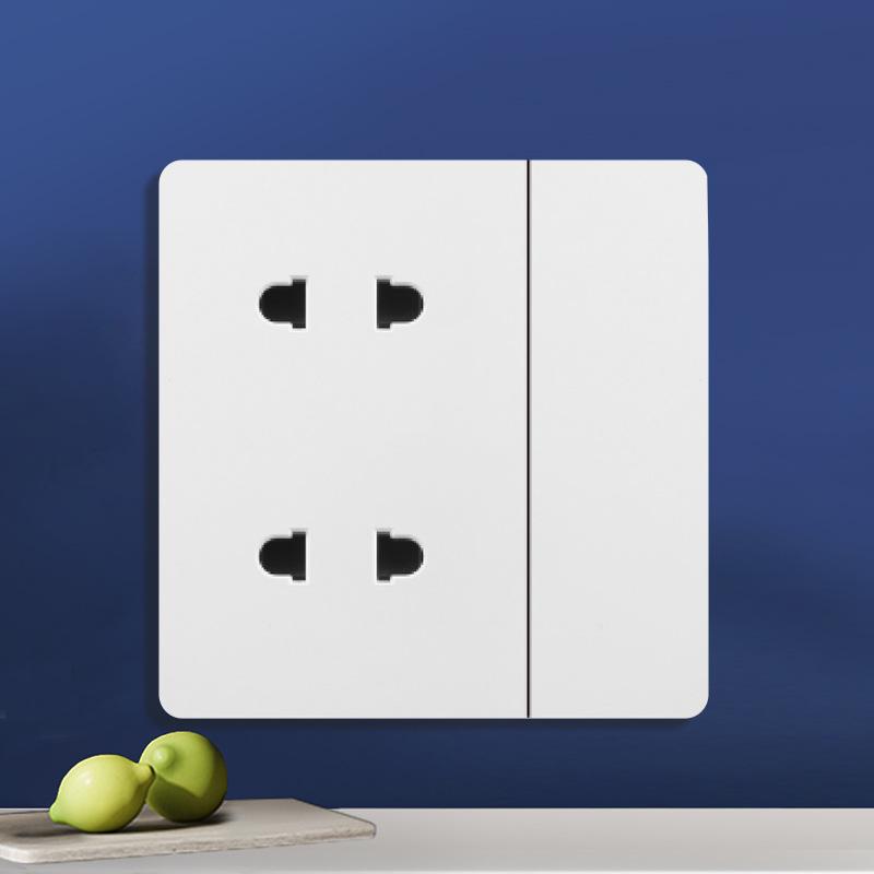 British 13A Multi-Hole Switch & Socket Panel with Type-C Fast Charge for Hong Kong & Macao