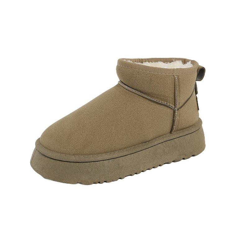 Sneeuwlaarzen nieuw antislip winter warm opgestapeld verdikt klassiek kort sneeuwkatoenlaarzen katoenen schoenen