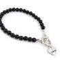 Les Trésors De Lily [J3619] - Fancy Bracelet 'Love' Black Silver
