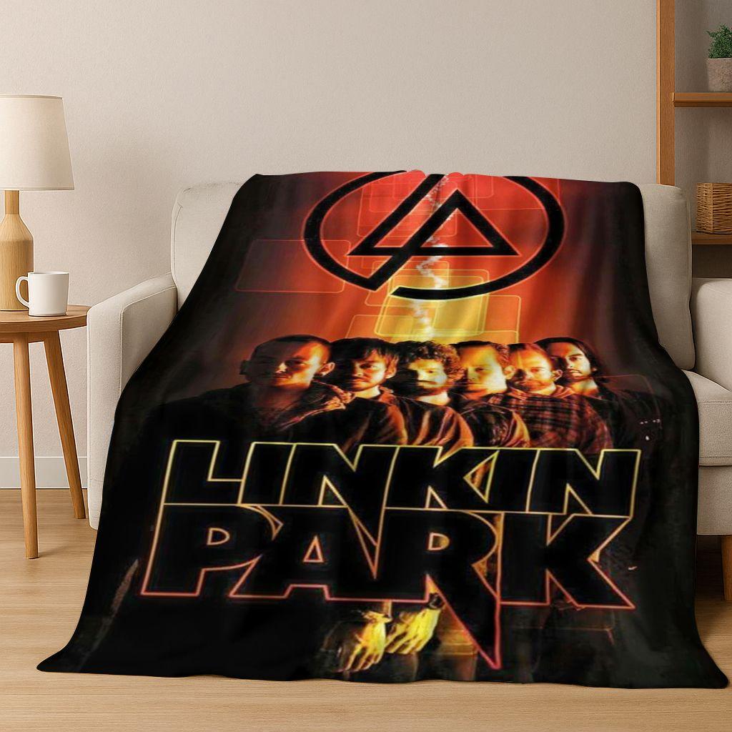 

Classic L-Linkin Park Sign Rock Band Art Flannel Blanket,Cozy Soft Throw Blanket for Home Bedroom Bed Sofa Picnic Cover Gift Kid 75x90cm