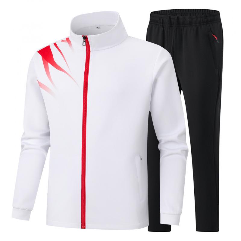 Unisex Stand-up Collar Sports Jacket and Hoodie Set