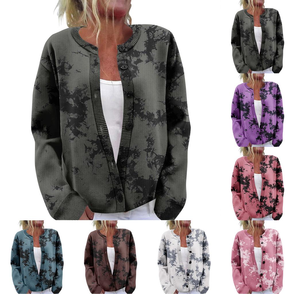 Women'S  Sweater Cute Fun Printing Sweater Fall And Winter Long Sleeve Knitted Sweater