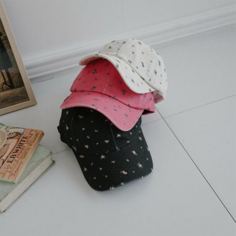 Cute campus look cotton hat for girls C8100_Ivory