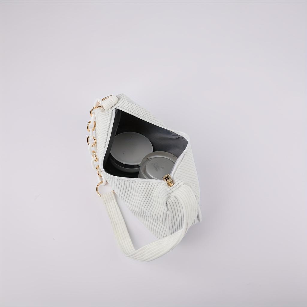 Shoulder Bag, Solid Color Crossbody, Hand-Held Canvas Bag for Teenager