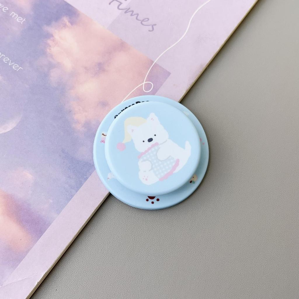 Frosted Cartoon MagSafe Magnetic Phone Stand with Telescopic Airbag Design