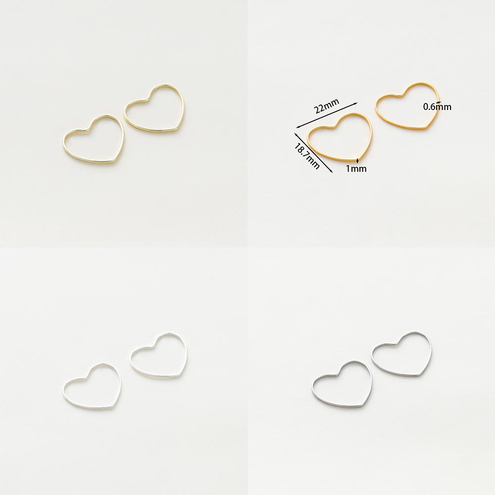 10Pcs 14K/18K Gold Color Plated Brass Geometry Hoops Earring Wires Connectors Closed Rings for DIY Jewelry Making Supplies