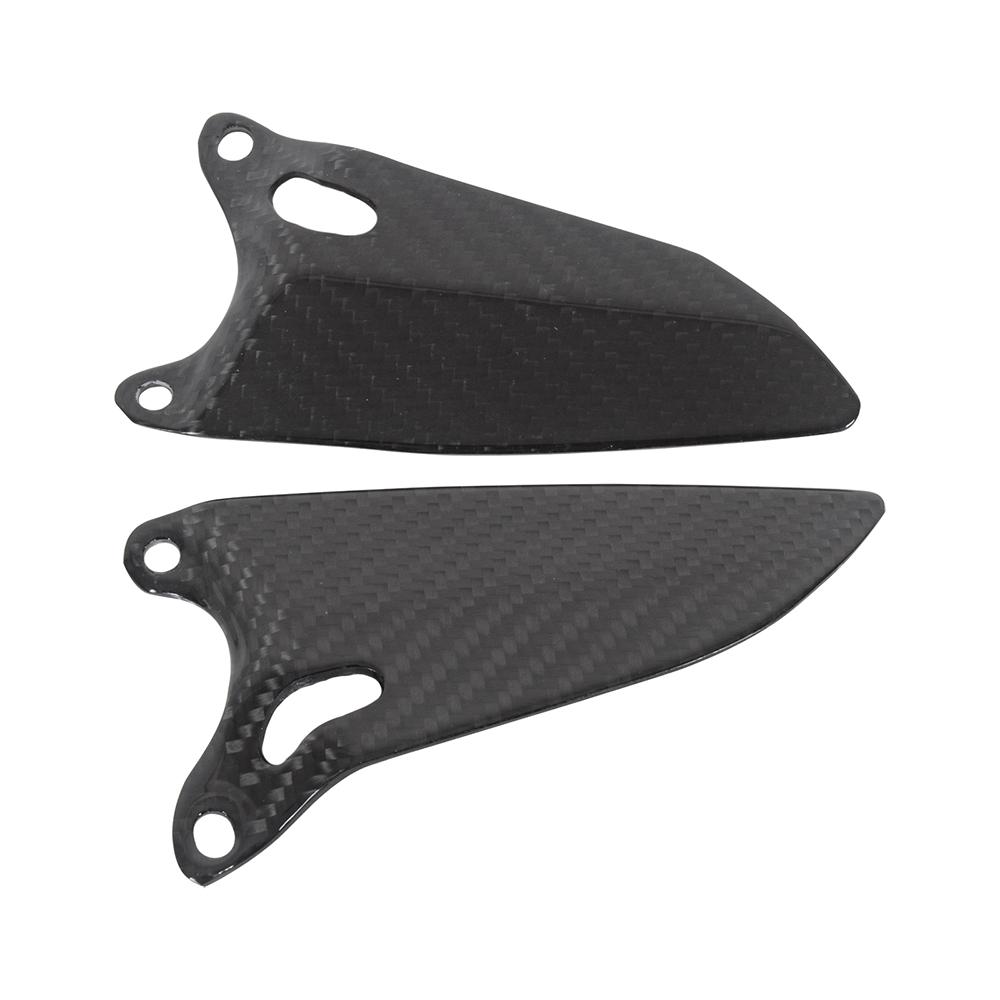 For Ducati 1098 1198 848 100% Carbon Fiber Heel Guard Plates Footrest Peg Motorcycle Modification Accessories 1 Pair gloss