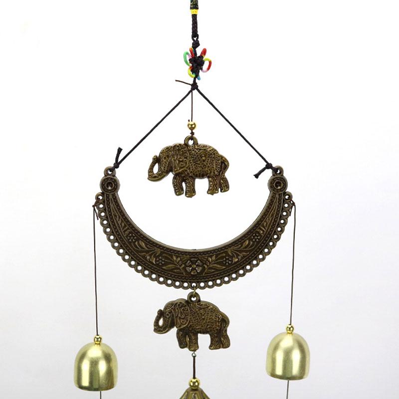 Crescent Bronze Alloy Wind Chimes Home Decoration Wind Bell Outdoor Yard Garden Living Room Wind Chimes
