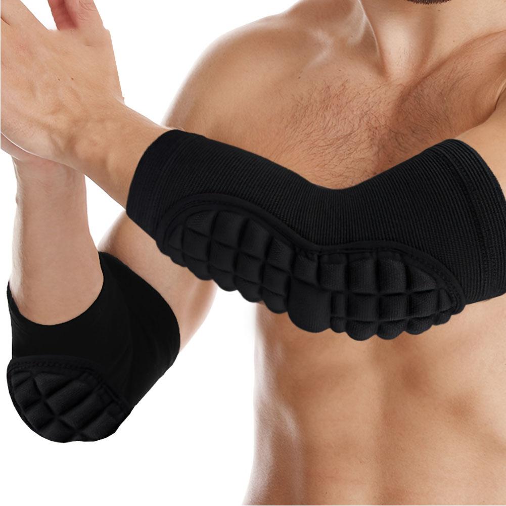 1Pair Elbow Pads Elbow Protector Volleyball Sponge Support Compression Elbow Braces for Basketball Tennis Football