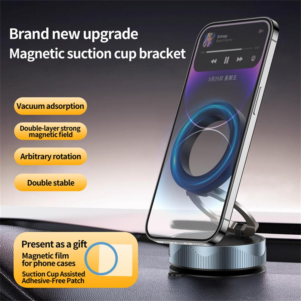 

X28 360° Rotating Magnetic Car Phone Holder Vacuum Suction Phone Mount Compatible with Magsafe Black