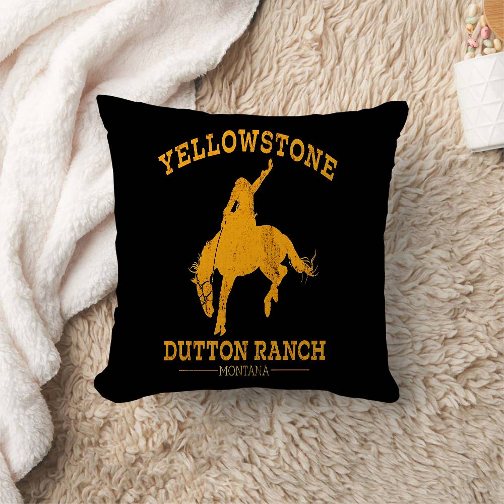 Yellowstone Dutton Ranch Pillow Cover for Bedroom Room and Living Room Sofa Decorative Cushion Cover