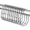 Pack of 20 Metal Shower Curtain Clip Simple Metal Shower Curtain Hook Metal Shower Attachments Hangings Rings