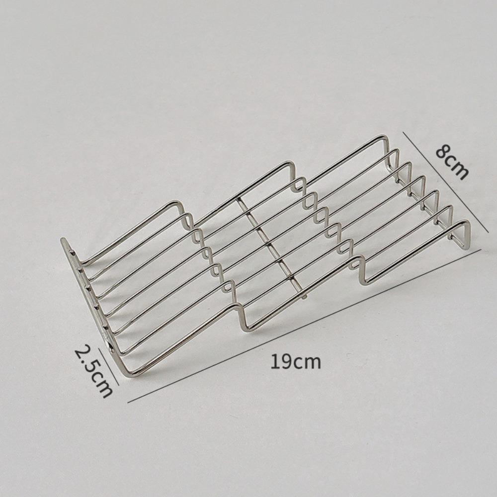 W-Type Soap Dish Stainless Steel Soap Tray Creative Soap Holder Household Supplies