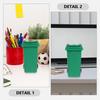 EXCEART 5pcs Mini Curbside Garbage Cans Desk Trash Can Trash Bins Pen Holder Desk Organizer Garbage Bin Recycle Can Mini Waste Basket with Lid Small