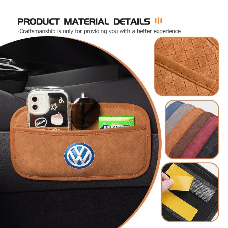 For Volkswagen VW Car Storage Hanging Bag Phone Key Card Pounch Pocket Passat Golf 4 5 6 Tiguan Polo Scirocco Jetta CC zg6