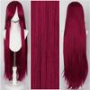 Parrucca Cosplay Lunga Dritta 100CM Multicolore Rosa Biondo Nero Parrucca Costume Anime Parrucca Cos Sintetica Universale Parrucca per Uso Quotidiano Feste