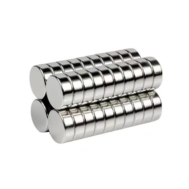 High-Strength Neodymium Iron Boron Double-Sided Cylinder Magnet (8×10mm)
