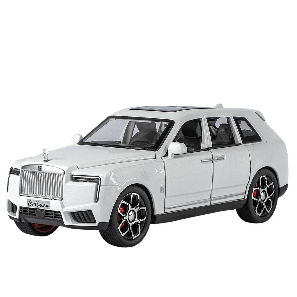 1/32 Rolls Royce SUV Cullinan 2025 Alloy Luxury Car Model Diecast Metal Off-road Vehicle Car Model Sound and Light Kids Toy Gift