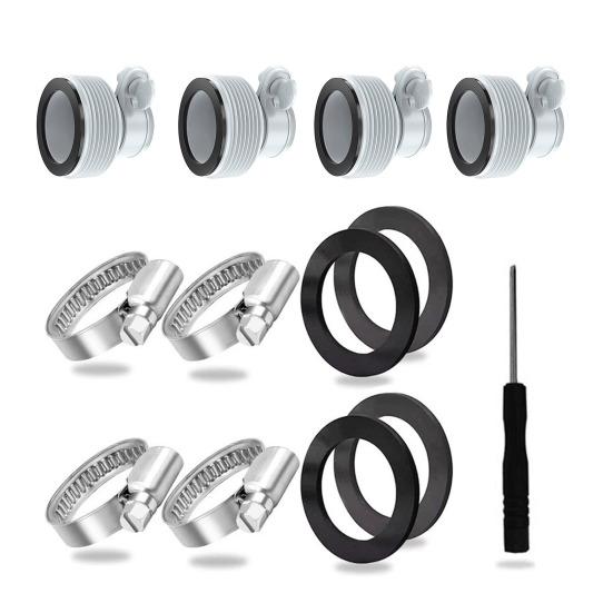 Hose Adapter Reusable Perfect Threaded Connection Pump Hose Conversion Adapter Filter Pool Hose Replacement Adapter for Intex Fit ARU