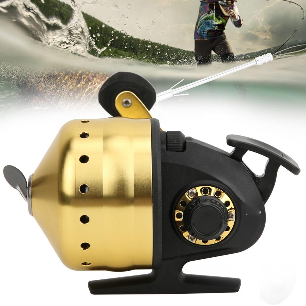 Outdoor Bow Fishing Spincast Reel Inside Lines Closed Fish Hunting Shooting Accessorygolden
