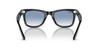 Ray-Ban RB2140F 901/3F 52 WAYFARER LIGHT COLORS Sunglasses - Black / Clear Gradient Blue Glass Lenses