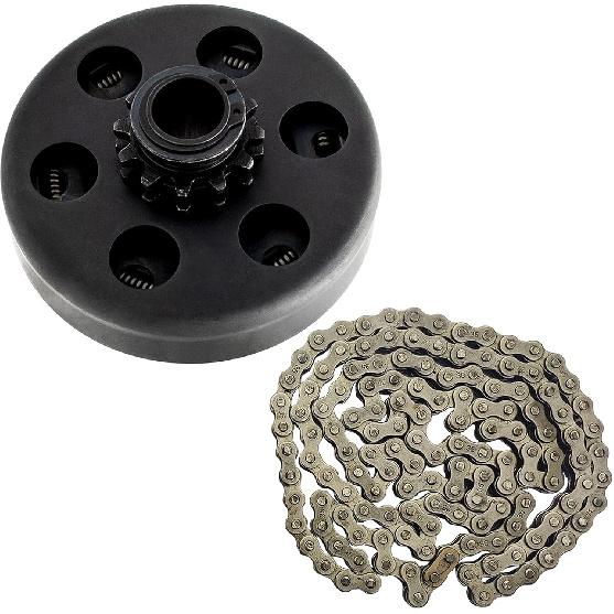 Go Kart Centrifugal Clutch 5/8 inch Bore 12 Tooth with #35 Chain, Inner Hole 16mm Compatible with Go Kart, Mini Bike, Karts, Scooters and Fun Karts