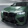 High Quality ABS For BMW X5M F95 X6M F96 LCI 2026+ Car Front Bumper Lip Spoiler Body Kit Glossy Black Carbon Fiber Look