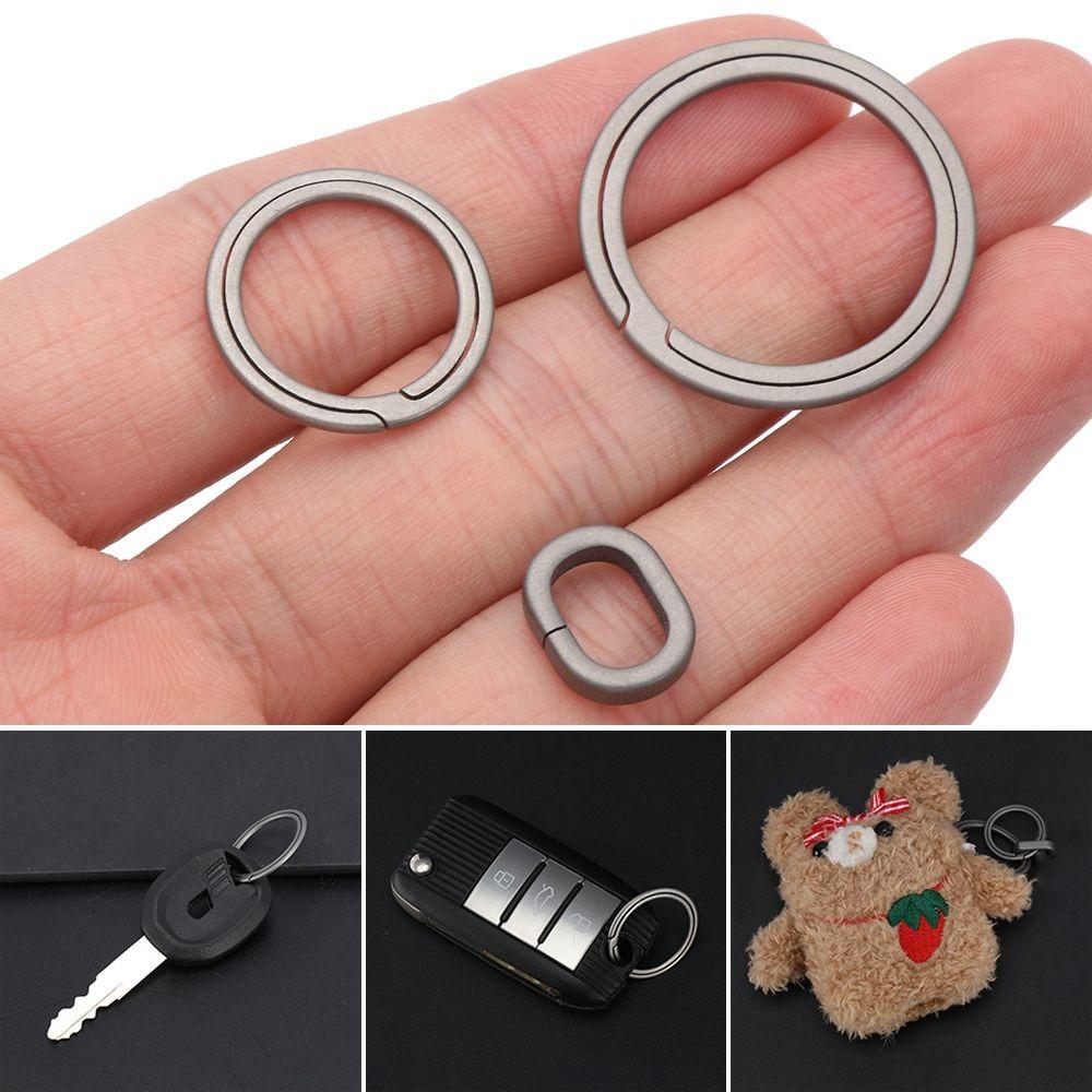 Drop Hanging Buckle Super Lightweight Keychains Titanium Key Buckle Car Keychain Titanium Key Ring