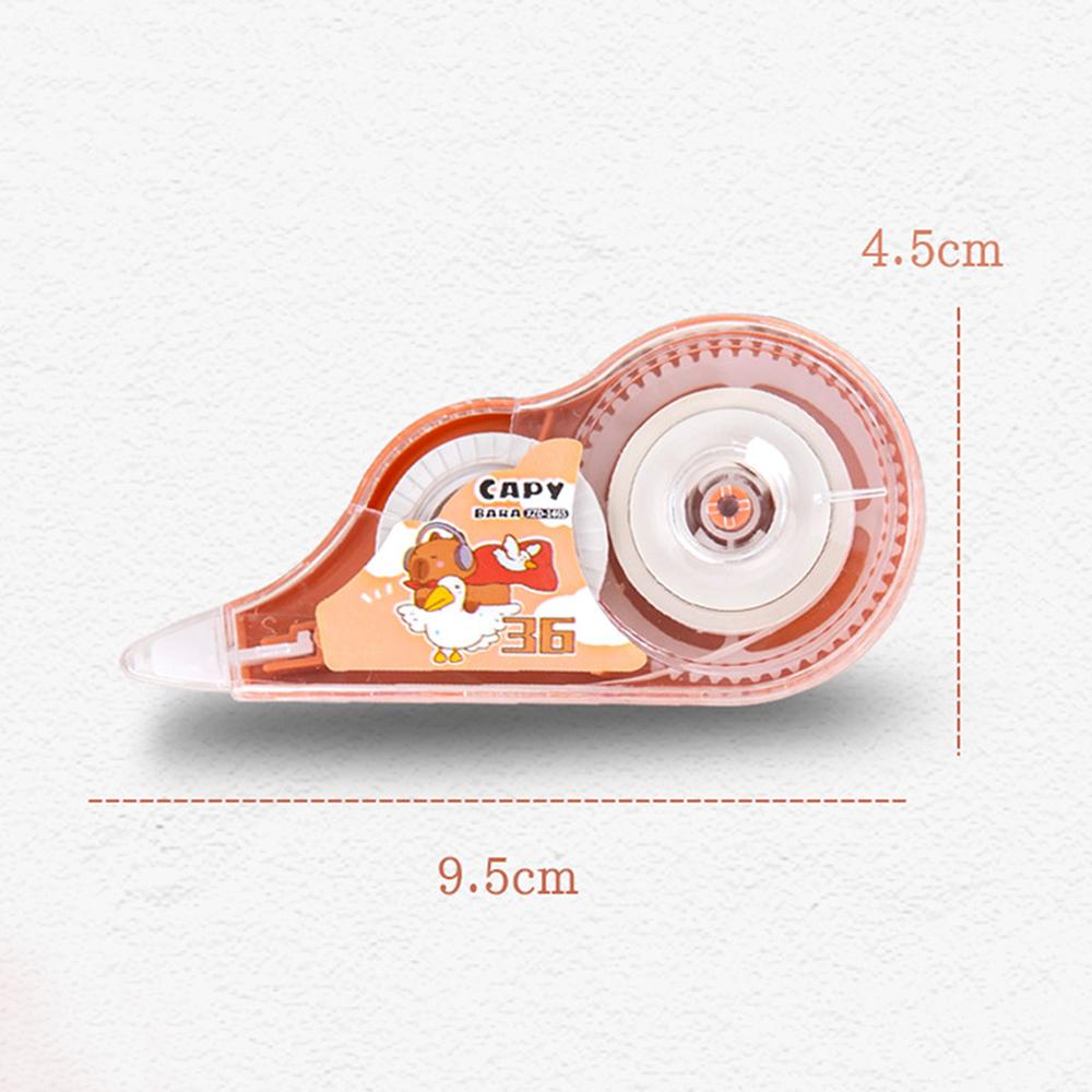 1 Piece Mini Cartoon Capybara Large Capacity Correction Tape Tools School Office Corrector Stationery Supplies