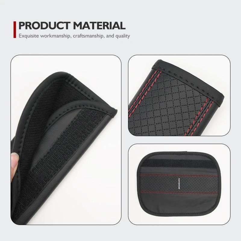 Leather Car Seat Belt Cover Shoulder Protection Strap Pad For Mercedes Benz AMG W204 W205 W203 W211 W201 W210 W108 W124 W126 VA3