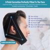 Breathable AntiSnoring Chin Straps Adjustable Design To Prevent Mouth Breathing for 21.65-23.62in Head Circumference