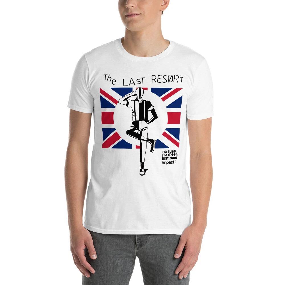 

THE LAST RESORT - UK VINTAGE 80S T-Shirt SKINS PUNK LONDON Shoppe L