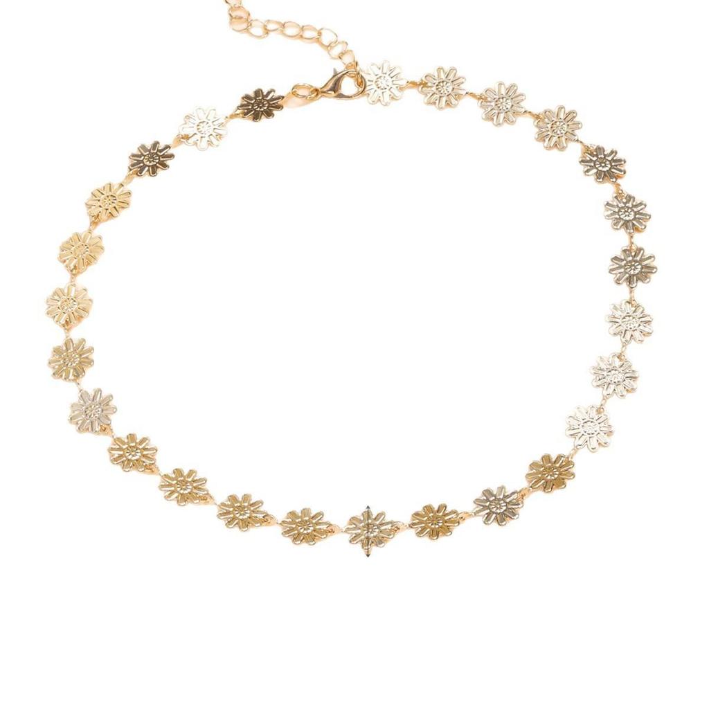 Colar Pingente de Margarida - Corrente de Girassol da Moda Feminina