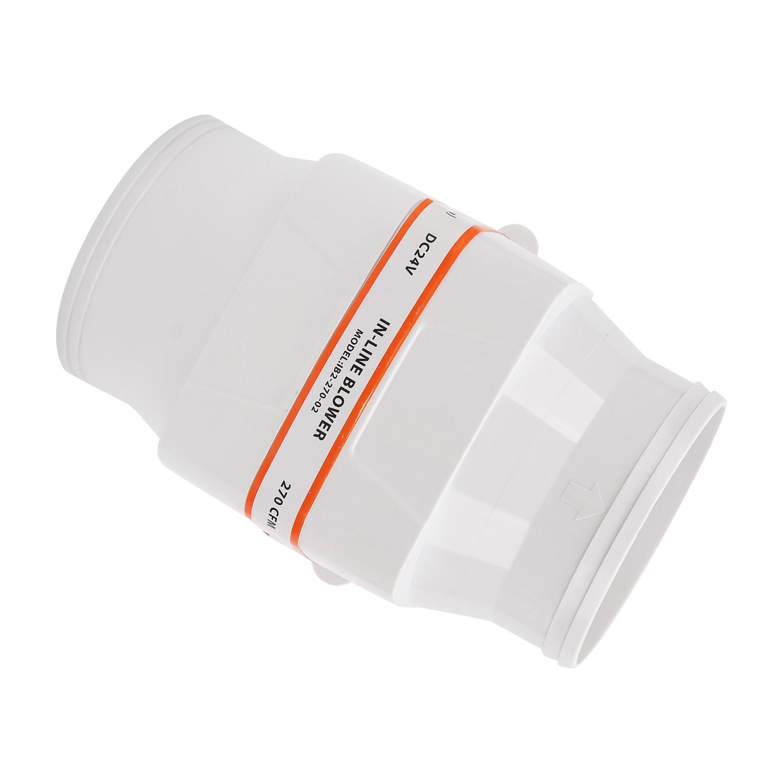 

4in 270CFM Bilge Air Blower InLine Electric Waterproof White for Marine Boat DC 24V