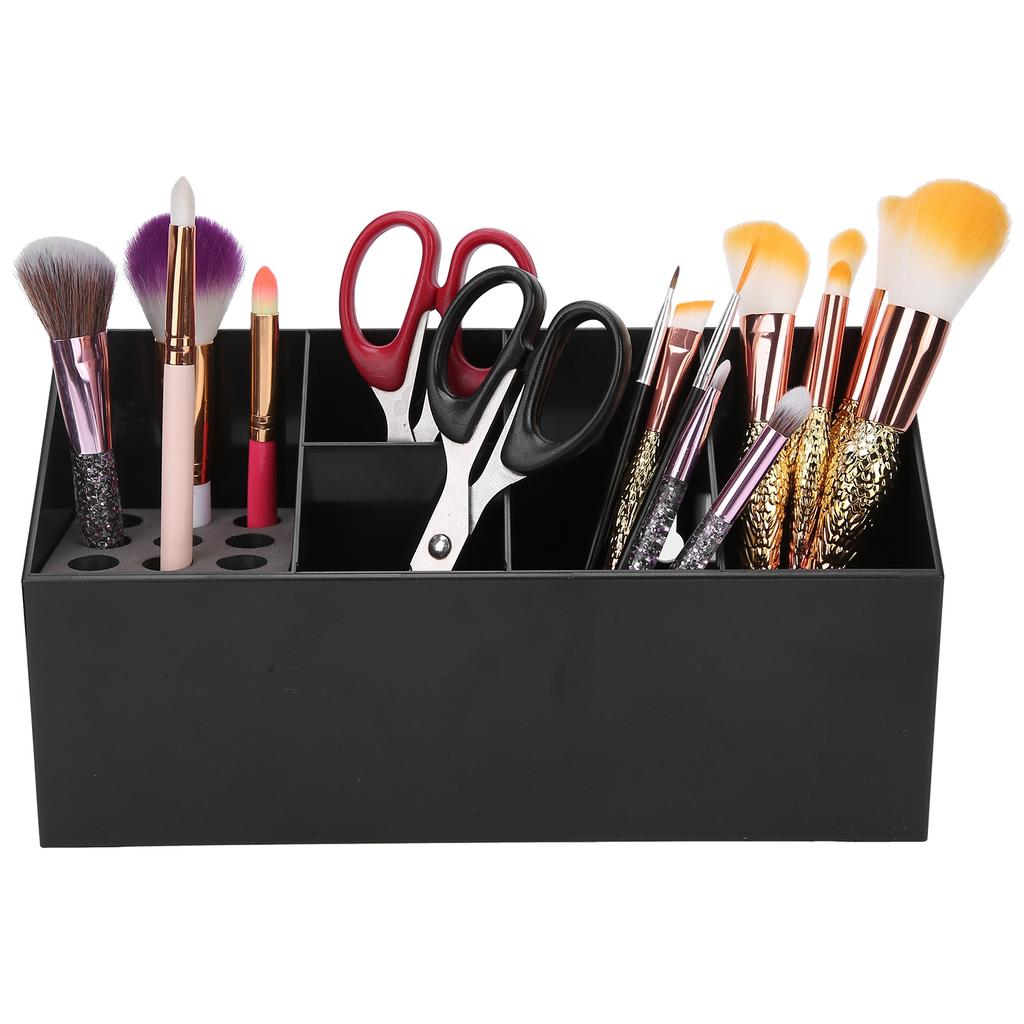 Scissors Organizer Holder Hairdressing Combs Hair Clips Hairdressing Tool Storage BoxBlack