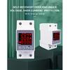 Din Rail Dual Display Adjustable Over Voltage Current And Under Voltage Protective Device Protector Relay 40A 63A 80A 220V 230V