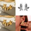 Luxurious Lightweight Leaf And Flower Stud Earrings For Modern Style Womens