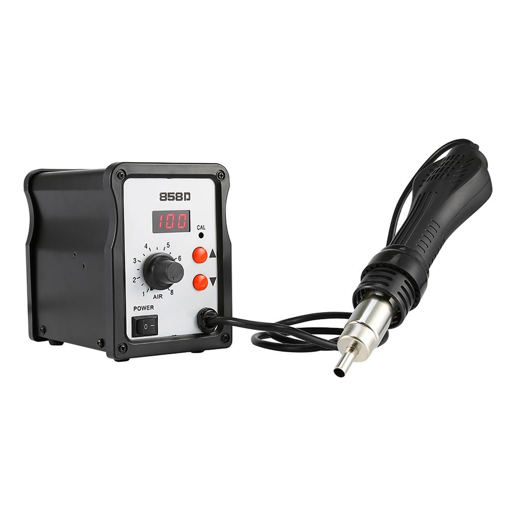 Digital SMD Soldering Desoldering Station Hot Air Rework Gun Tool   3 Nozzles