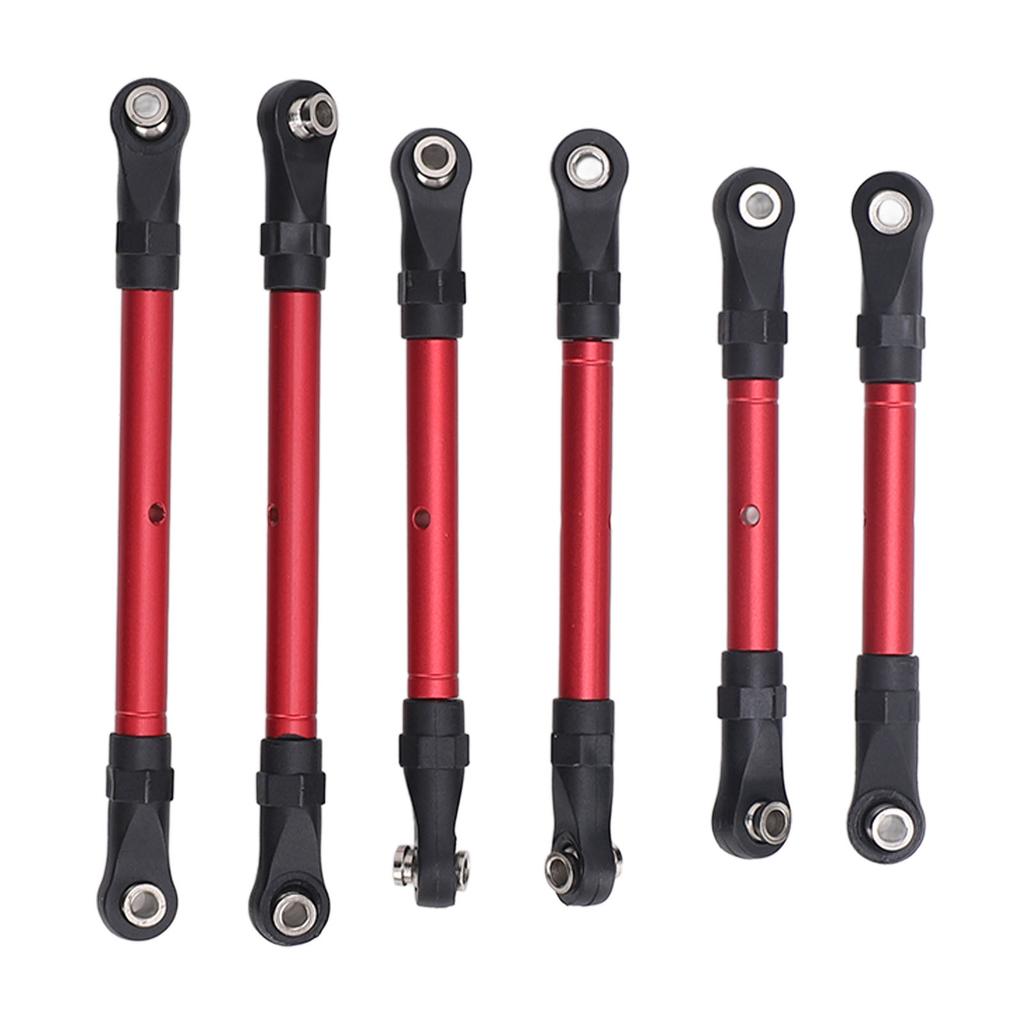 6 Stück RC Auto Lenkstange Aluminiumlegierung Ersatzteil Lang Kurz RC Spurstangen Set für Traxxas Slash