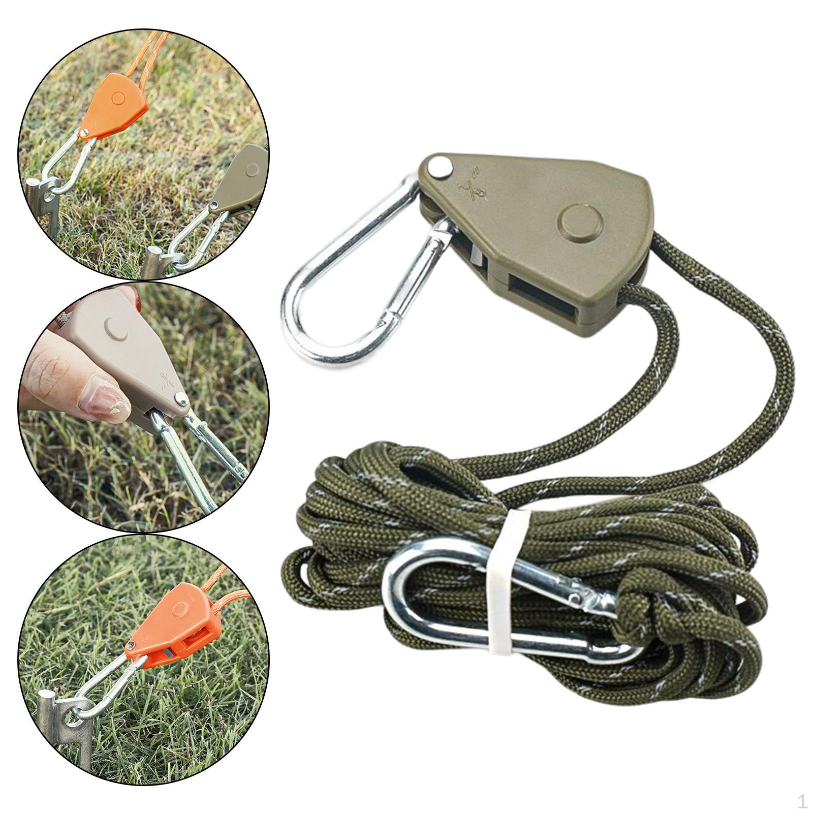 Camping Tent Rope Kit with Enhanced Tensioning System