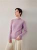 Twelve-Needle Women's Soft Cashmere Round-Neck Sweater: Warm Versatile Winter Knitwear