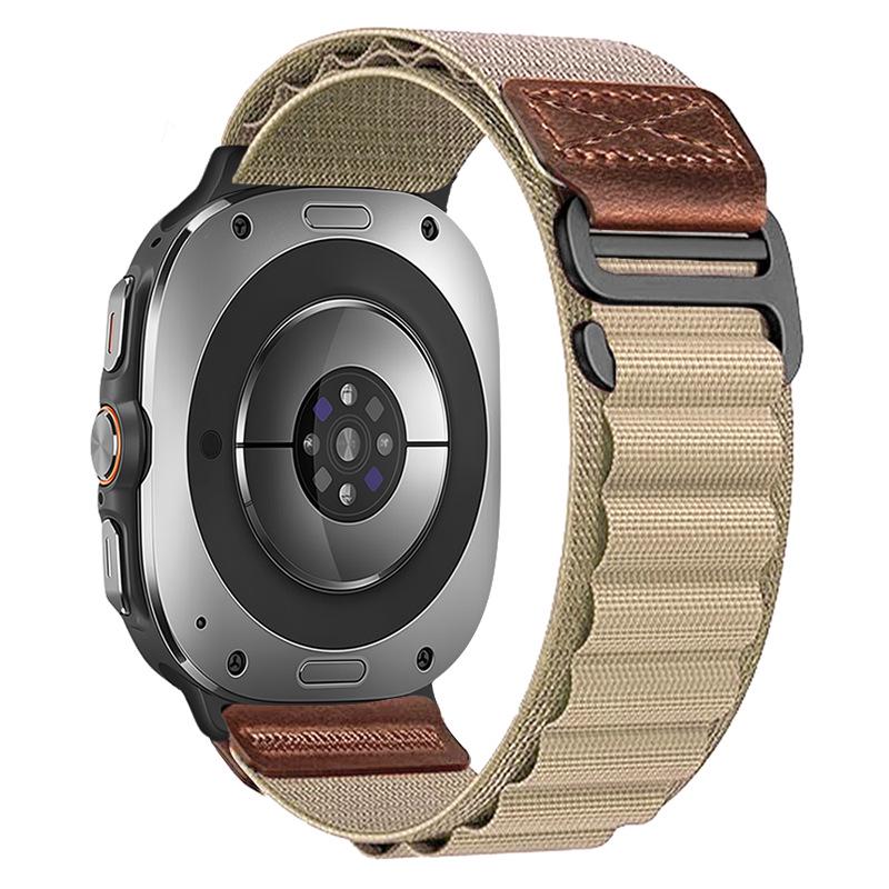 Leather Label High-Mountain Nylon Loop Strap for Samsung Watch8