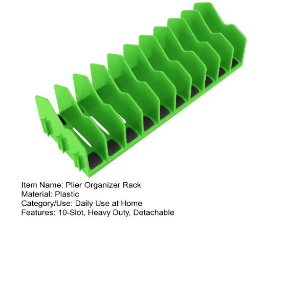 Suport Organizator Clești Yousheng 10 Sloturi Heavy Duty Detașabil Bază de Cauciuc Antiderapant Raft pentru Sertar Scule Cutie Scule Chei Șurubelnițe Ciocan