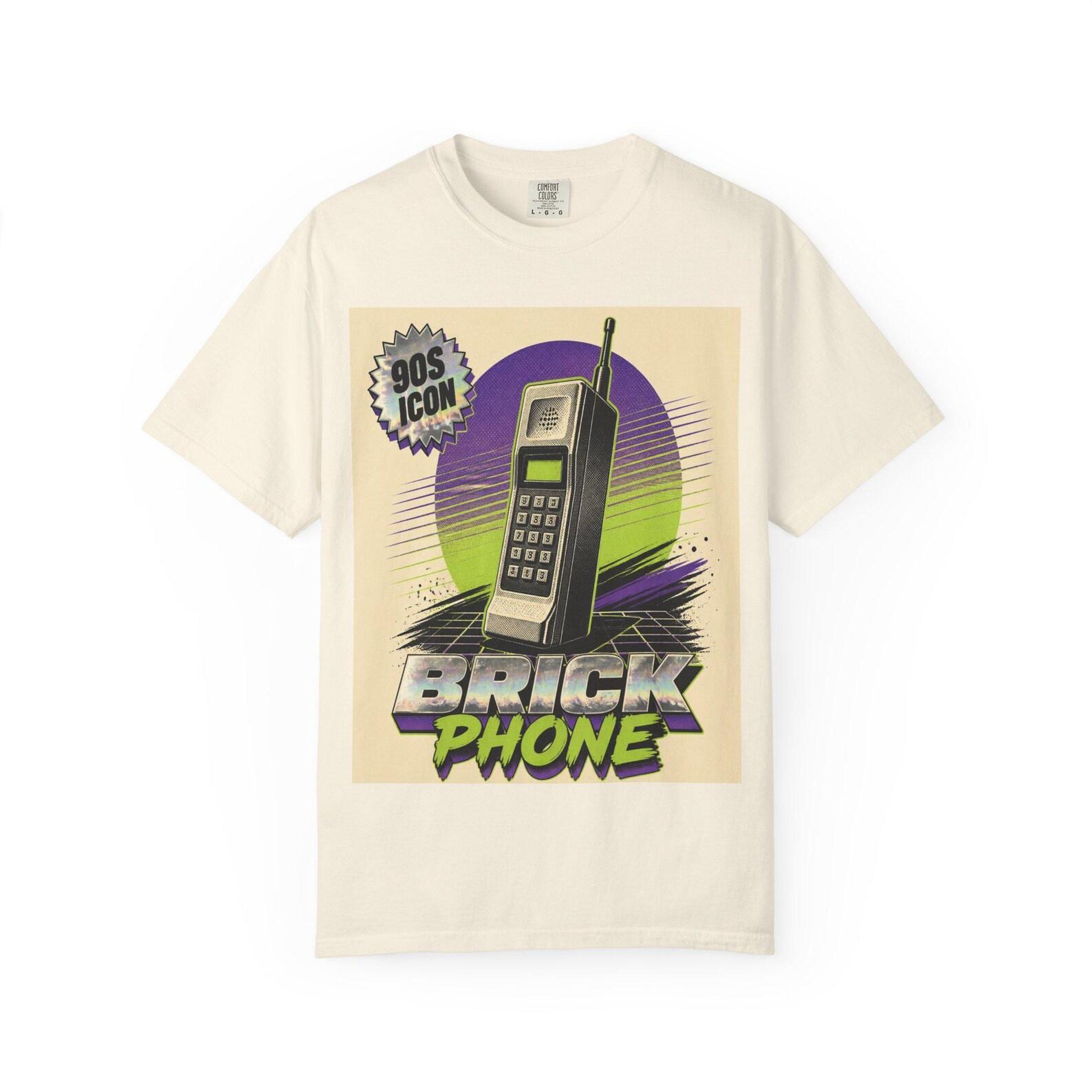 Brick Phone 90s Icon Retro Shirt | Nostalgic 90s Kid Tee Gift 100