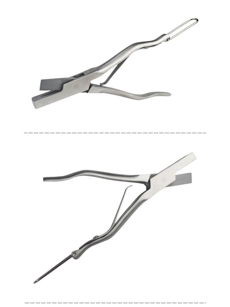 Clești veterinari în formă de U pentru crestarea urechilor și etichetarea porcilor și scroafelor