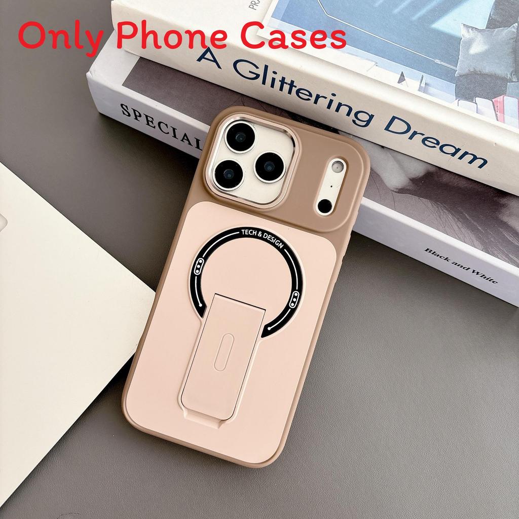 Apple Skin Feel Magnetic Stand Phone Case With Anti Slip Drop Protection For Daily Use