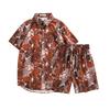 Hainan Retro Hawaiian Unisex Short-Sleeve Shirt & Beach Shorts Set