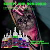 DM 5ml Fluoreszierende Tattoo-Tinte: 8-Farben leuchtendes Übungsset